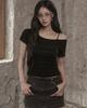 Kakipointeu Kie Shirring Top (Black)
