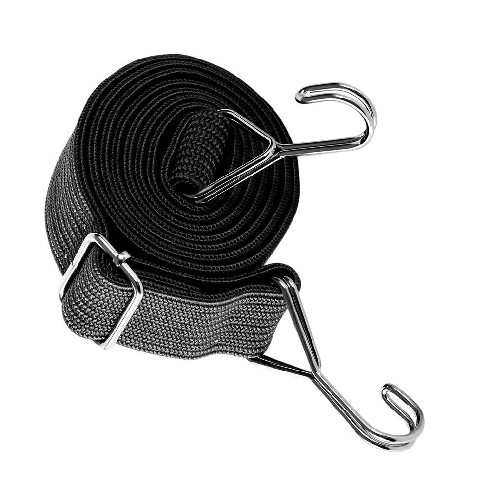 2/3/4/5m Cord With Hooks 40mm Extra-Wide Adjustable Elastic Stretchable Heavy Duty Straps Rope Heavy Duty Luggage Straps