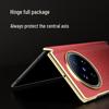 BASHIDAI Electroplated Textured Leather Folding Phone Case for Vivo X Fold Series