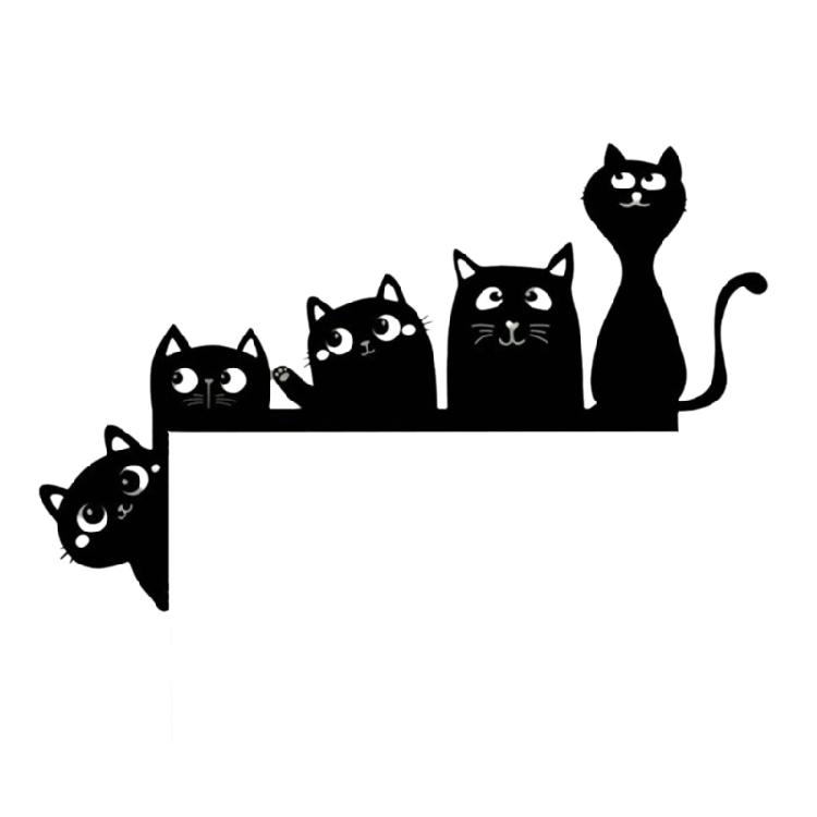 Practical Sturdy Metal Cats Door Ornament Wall Hanging Decoration Accessory for Celebratory and Everyday Setting