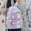 Schultasche Süß Niedlich Stern Schultasche Schüler Party Große Kapazität Transparent Schmerzbeutel Hoher Wert 2D Comic-Con Rucksack