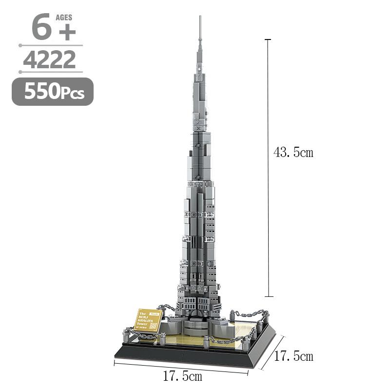 

Городская архитектура Конструктор Колизей Тадж-Махал Вилла «Над водопадом» Модель Нью-Йорка Совместим с кубиками лего Игрушки для взрослых