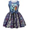 The Nightmare Before Christmas Halloween Princess Dress With Bow And Bag For Girls Age 3 To 8