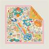 Two-Sided Print Headband Scarf Women Fashion 90*90Cm Hijab Bandana Neckerhicef Beach Sun Protection Shawl Wrap Headscarf