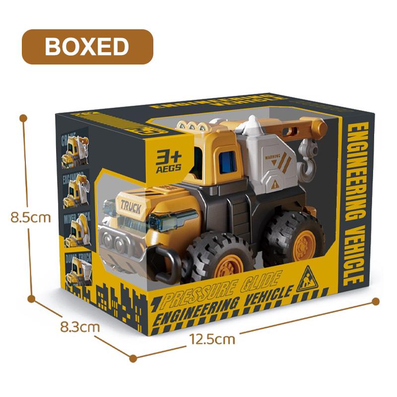 1:55 Diecast City Truck Diecast Model Fire Sanitation Engineering Car Inertial Play Vehicle Educational Toys For Children Gift