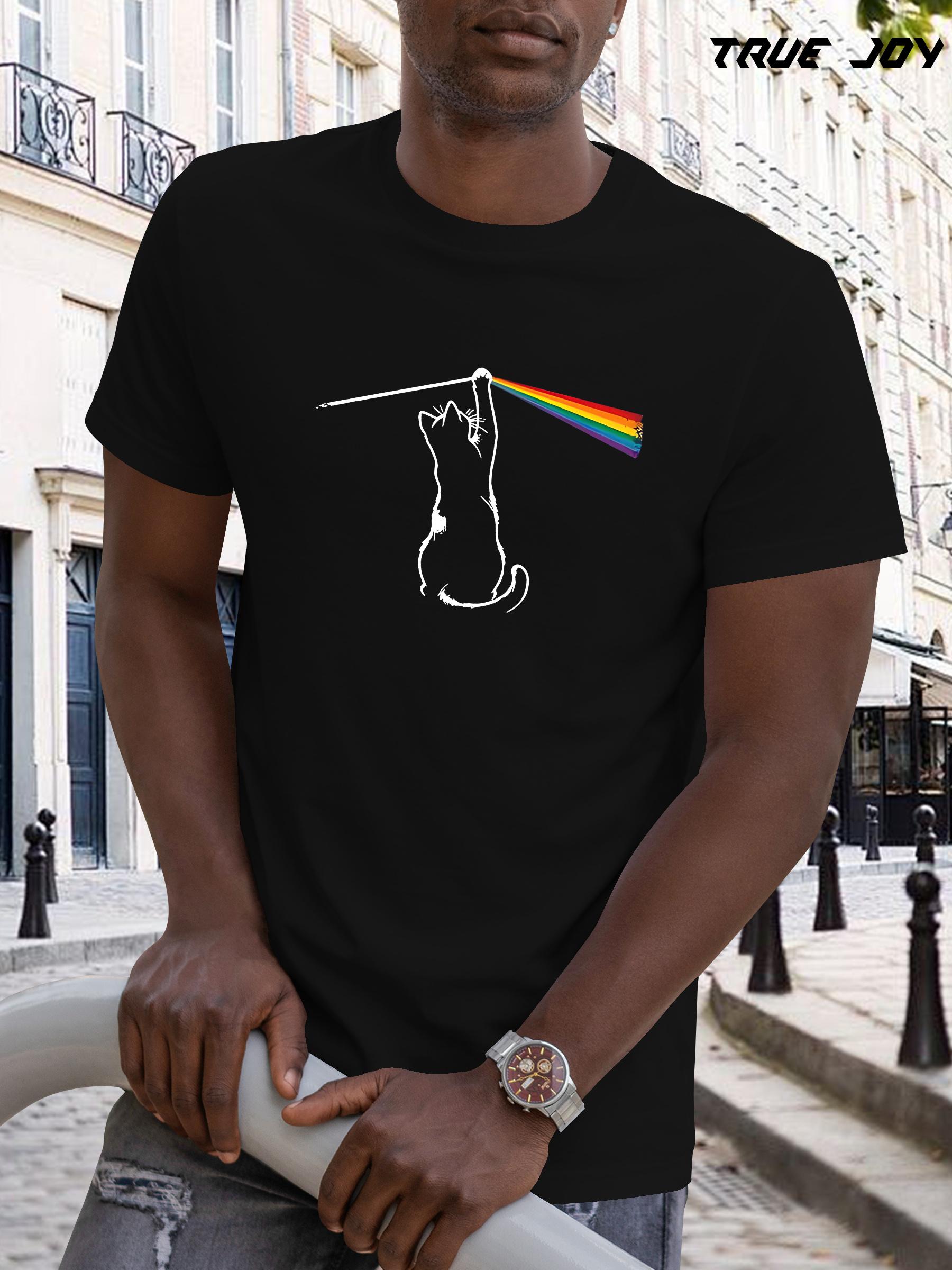 

Casual Cat Art Print T-shirt - Breathable Quick-Dry XXL
