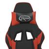 Gaming Chair with Footrest Black and Red Artificial Leather