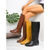 Retro Low-heeled Knight Boots 2025 Winter New British Style Sleeves Are No More Than Knee-length Boots for Women