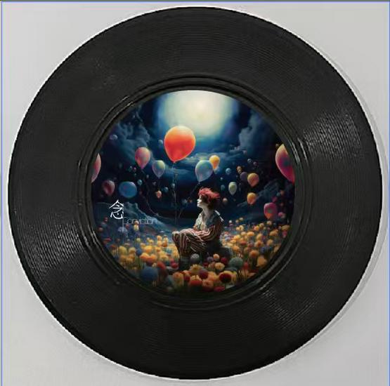 Custom NFC Vinyl Record Coaster Magnet - Unique Music Wall Decor & Gift
