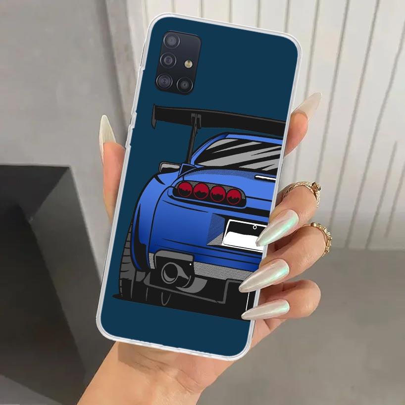 Japan JDM Sports Cars Comic Phone Case for Samsung Galaxy A52 A32 A22 A12 A02S A50S A30S A10S Note 20 Ultra 10 Plus S10 A31 A20