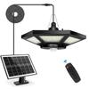 Solar-Powered LED Pendant Light for Indoor/Outdoor Use in Gazebos and Gardens