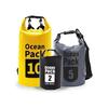 Ultralight Dry Bag Set for Backpacking, Stuff Bag Climbing Stuff Bag Camping, Hiking, Boating, Waterproof Dry Bag for Kayaking, 3 Pack Lightweight