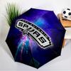 Antonio Spurs Logo Umbrella 8-Frame for Travel, Camping, Casual Lightweight Portable Umbrella, Essential for Every Family Holidays Gift