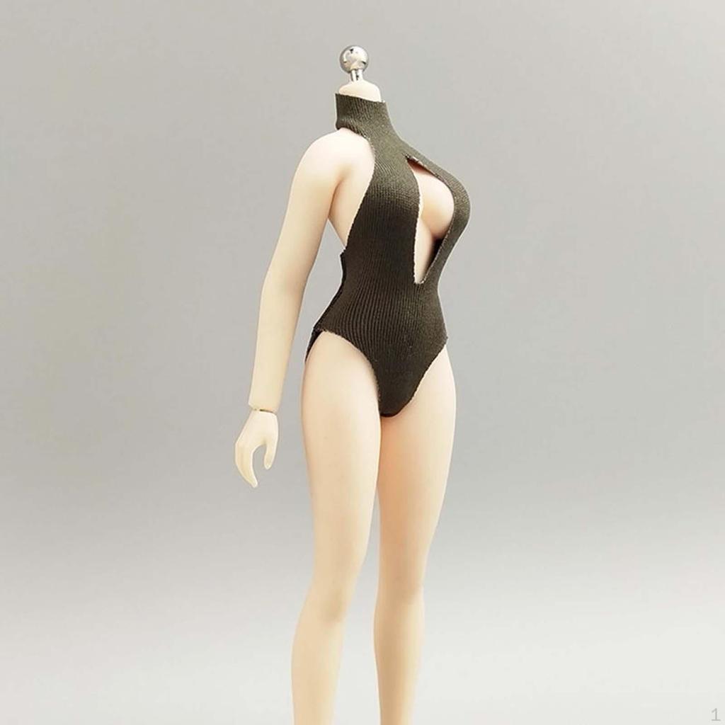 1/12 Actionfigur Kleidung Anziehen Damen Badeanzug Jumpsuit Lässig Mini Kostüm Puppe für 6