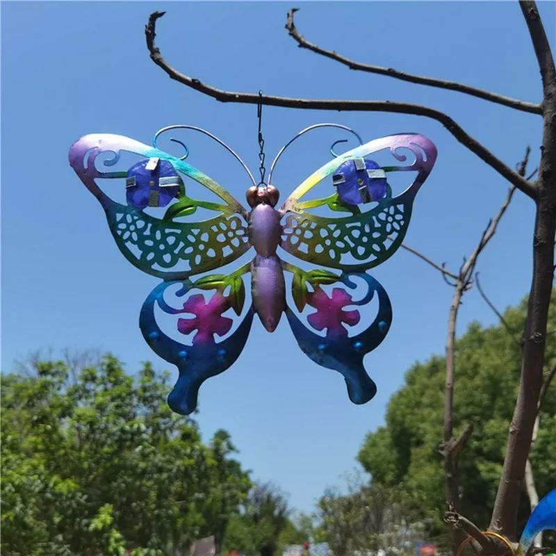 

Metal 3D Butterfly Home Decorative Outside Statues Yard Large Wall Art Fence Creative Sculpture Ornament Gift Garden Accessories
