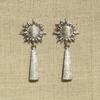 Sun Flower Pendant Earrings Retro Personality Versatile Earrings Fashion Light Luxury Premium Earrings Women