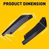Fit Civic Honda Accord Bumper Rear Lip Diffuser Corner Splitter Canard Body