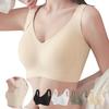 Bra 3cm Use Slimming and Supportive Bra Smaller Bra High Sides Sturdy Bra Seamless Bra Doughnut Bra Skin [APIKIE] Bust-Slimming [0.2cm Zero-Touch
