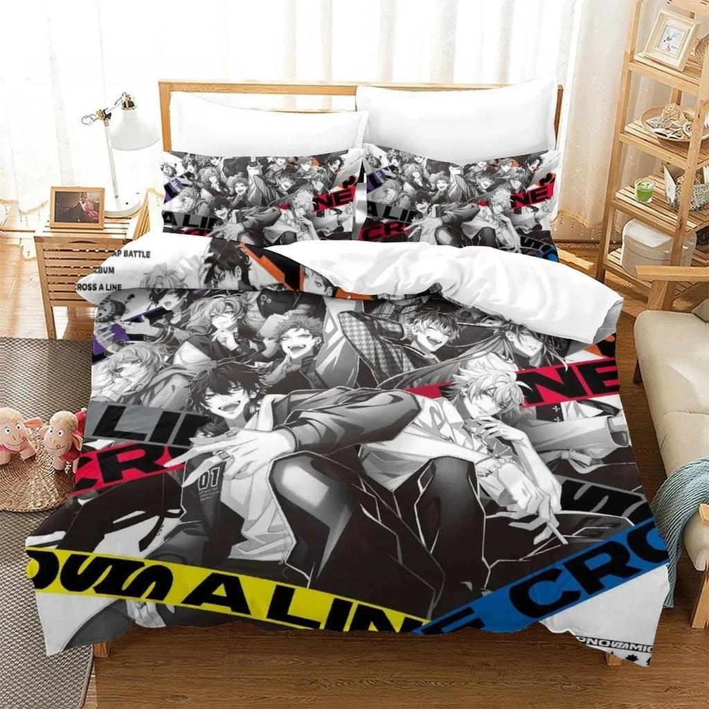 Hypnosis Mic Division Rap Battle Rhyme Anima Bedding Set Single Twin Full Queen King Size Bed Set Kid Bedroom Duvet cover Sets
