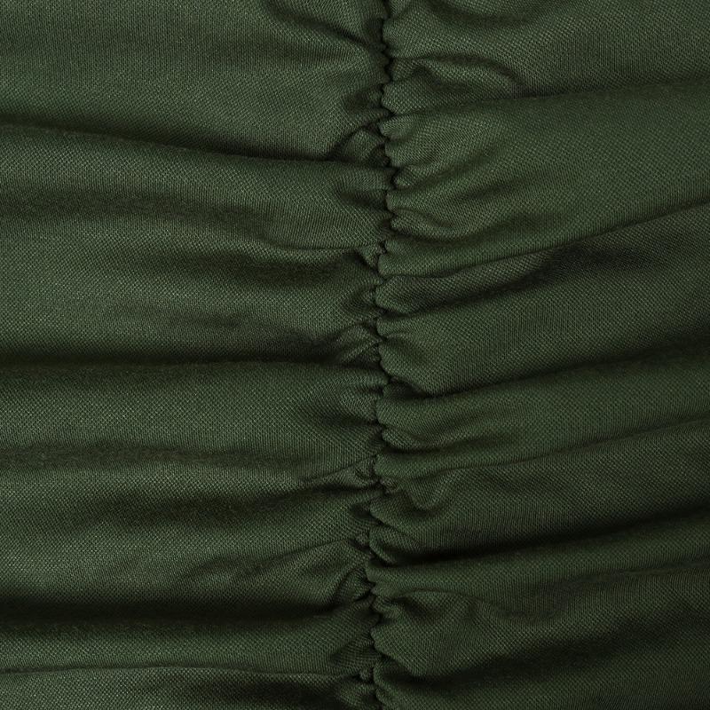 Spitze Langarm V-Ausschnitt Sexy Durchsichtig Würzkleider