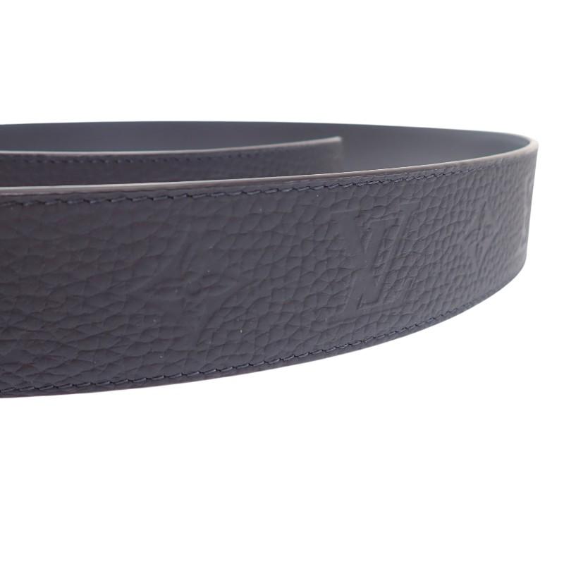 LOUIS VUITTON  M0424S 40 Monogram belt black Calfskin mens