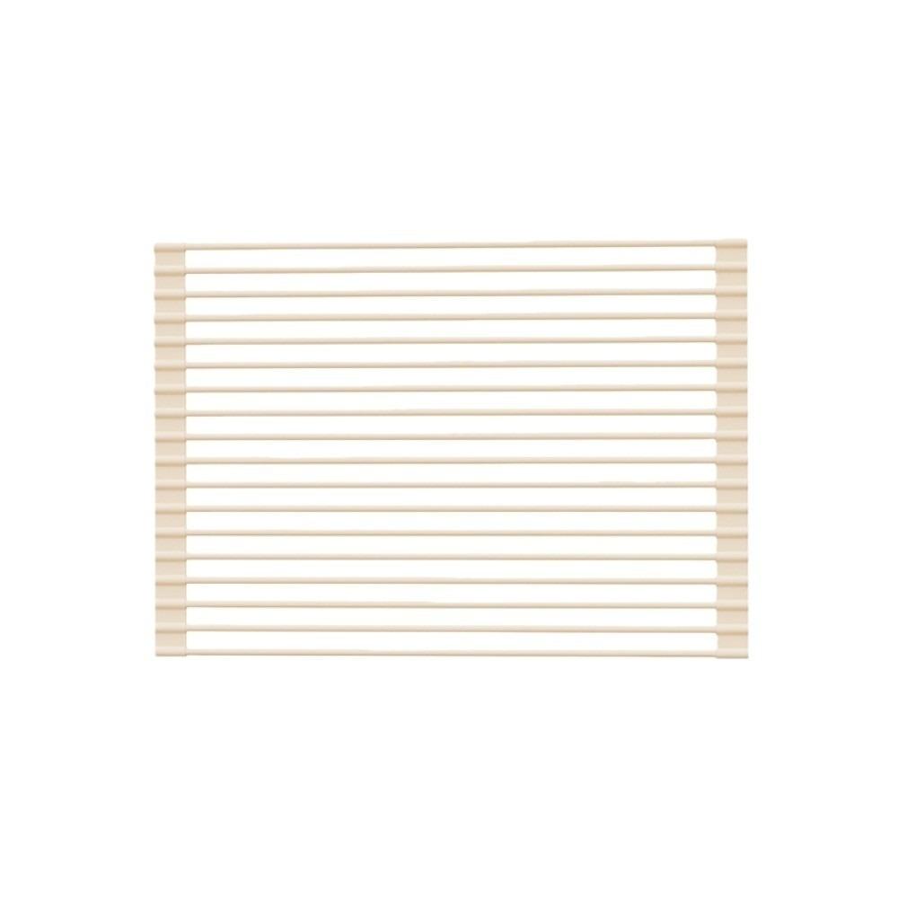 

Folding Silicone Drainage Board Heat Resistant Utensil Drying Sink Drainage Pad Space Saving Non-slip Roll-Up Drainage Board абрикосовий