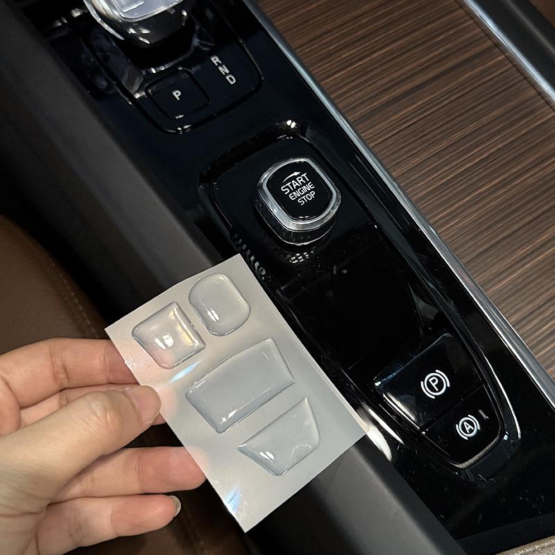 Car Central Control Gear Glue Drop Button Sticker for Volvo XC60 XC90 S90 V90 S60 V60 Interior Decoration Accessories
