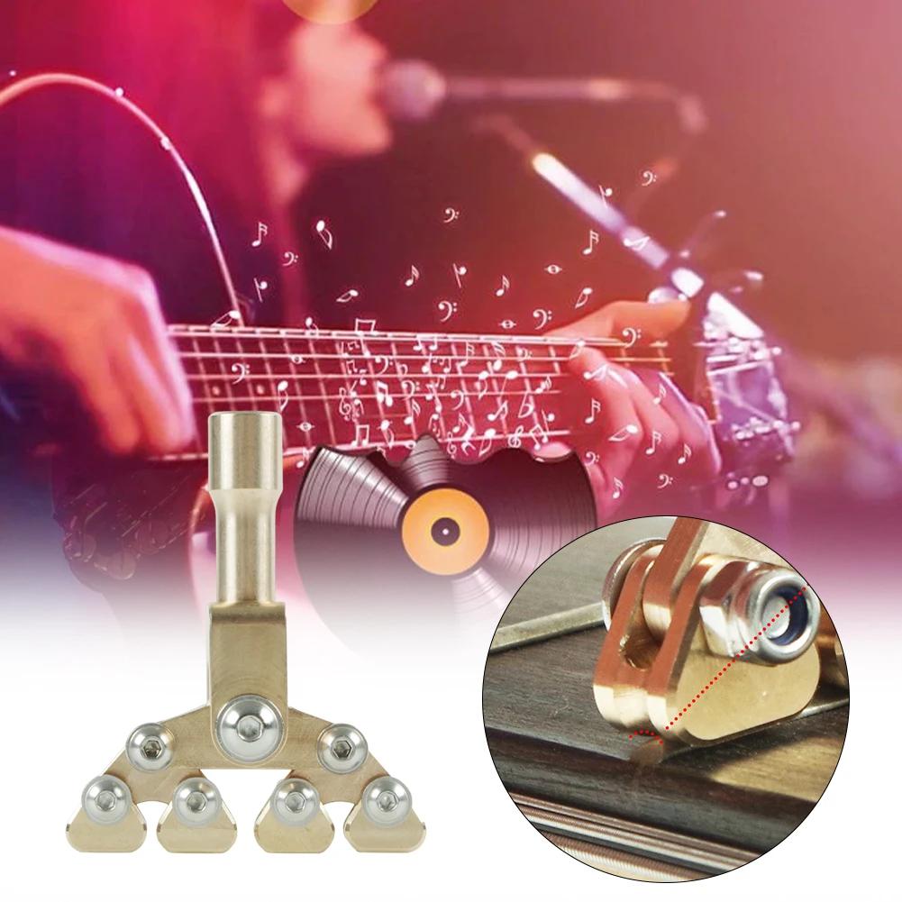 Guitar Fractal Fret Press Tool Guitar Fractal Pusher for Electric Acoustic Bass Maintenance Fingerboard Curvatures Pressing Tool