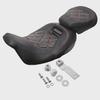 Fits Harley CVO Street/Road Glide, Road King Models 2009-2021; Modified Double Light Front/Rear Seat Cushions.