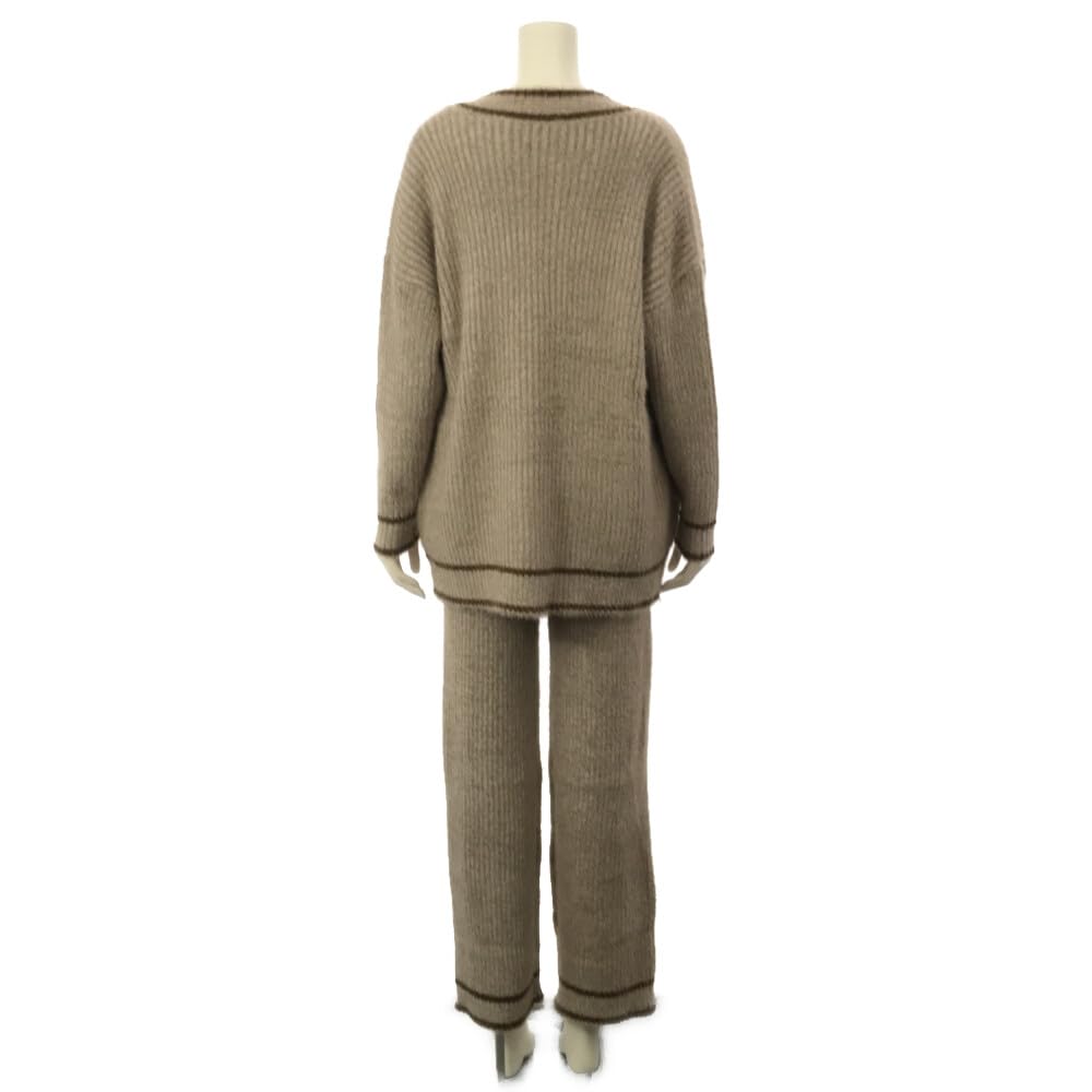 Room Cute de sus și de jos 3 piese cu mărime unică pentru adulți, potrivite pentru majoritatea [RAVIR] haine pentru femei, iarnă, pufoase, pijamale, set, set, camis, chic, buzunare, ascuțit,