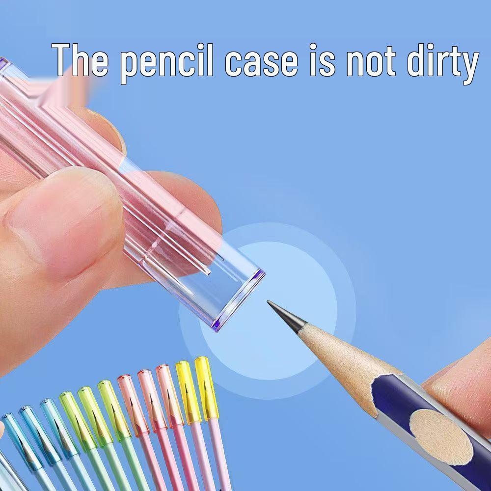 

Универсальный колпачок-протектор для кончика карандаша для ученика начальной школы Transparent Sparkle - Mixed Colors - 100 Pack