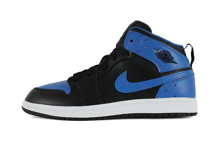 Jordan 1 Mid Royal Paint Splatter PS 640734-048 35