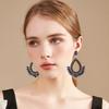 Exaggerated Teardrop Earrings - Colorful  Fashionable  and Luxuriously Crafted Statement Earrings for Women