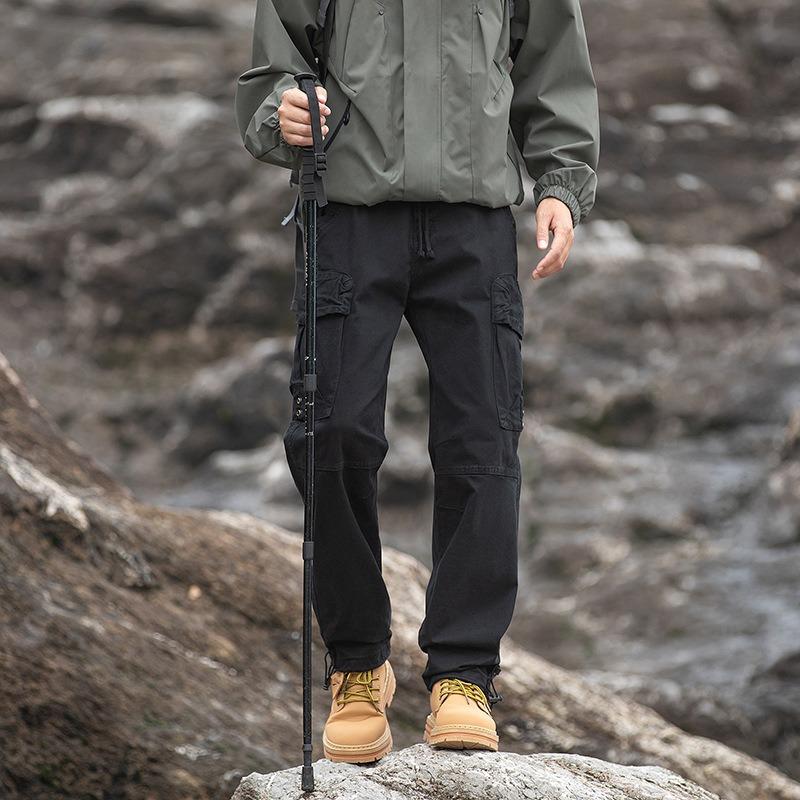 Men's Overalls Casual Pants Multi-Pocket Loose Bundle Mountaineering Versatile Sports Outdoor Comfort Pants