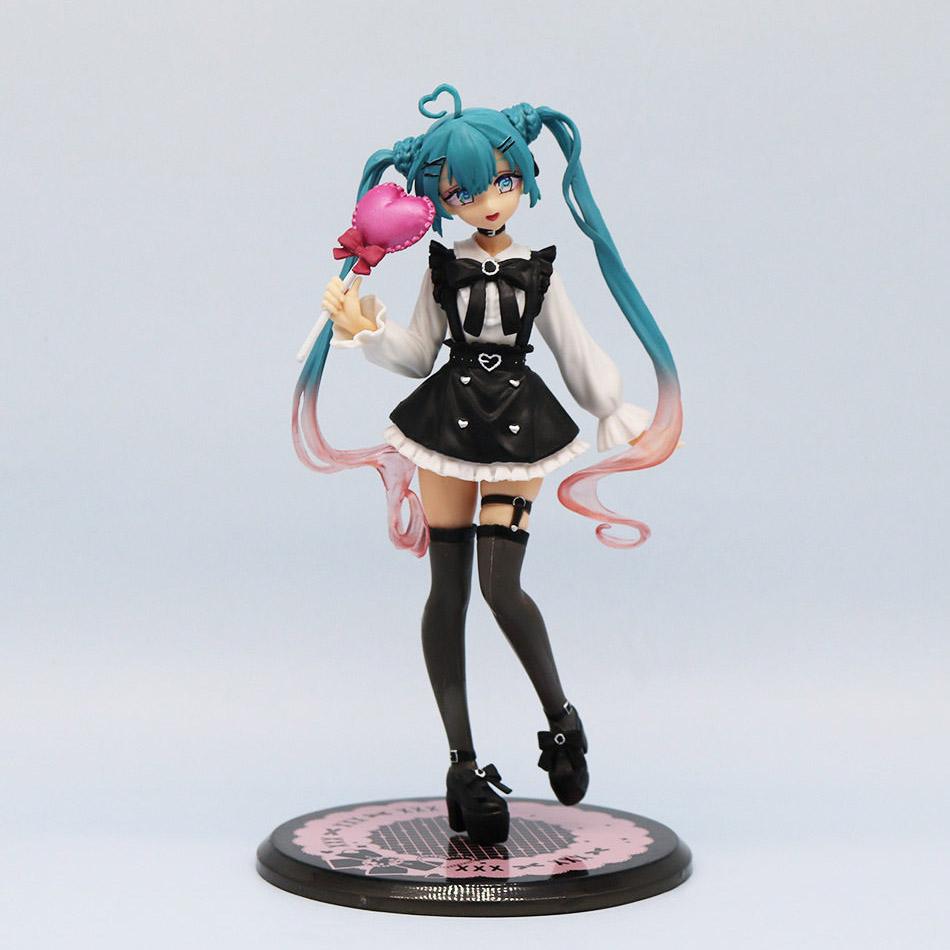 In Stock Hatsune Miku Collection, Princess Lolita Punk Pastoral Style Lollipop Exquisite Figure, Collectible Anime Ornament