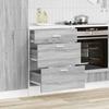 VidaXL Meuble bas de cuisine "Lyon" Gris Sonoma Bois d'ingénierie 854255