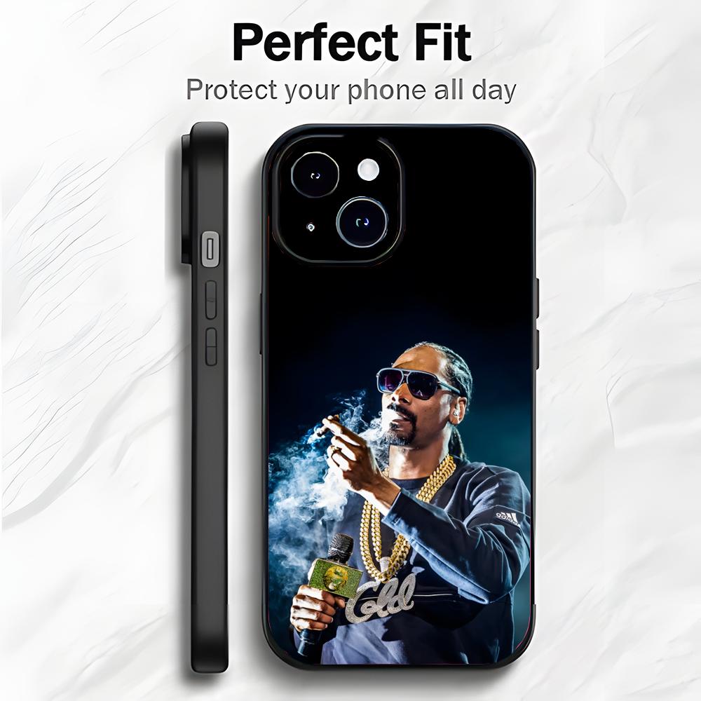HipHop American Rapper S-Snoop D-Dogg Phone Case Phone Case Soft Packaging Lightweight For iPhone17 16 15 14 13ProMax