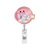 1 Stuk 2026 Nieuw Ontwerp Shaker Acryl Anime Menselijk Orgaan Intrekbaar Arts ID Kaarthouder Verpleegkundige Badge Reel Alligator Clip