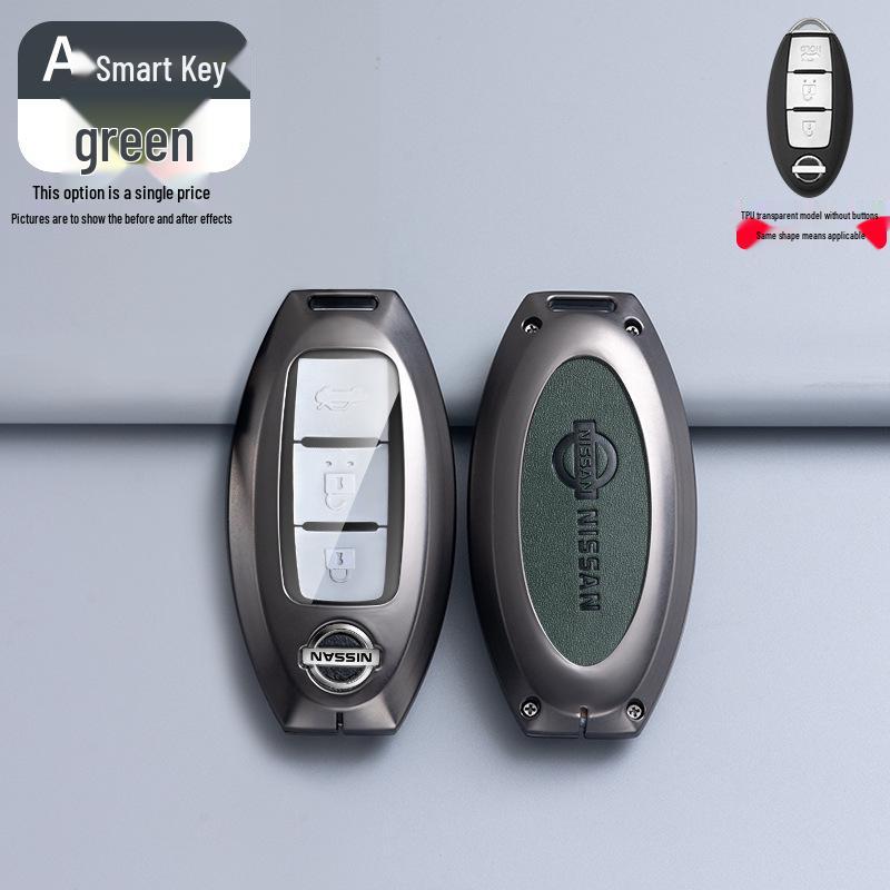 Nissan Key Case: Compatible with Qashqai, Kicks, X-Trail, Murano, Tiida, Sylphy, Pathfinder - Premium Unisex Car Key Shell & Buckle