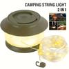 D5 LED Camping Lantern Portable Electric Light, USB Rechargeable Portable Camping Light, Warm White Lighting, Five Dimming Modes