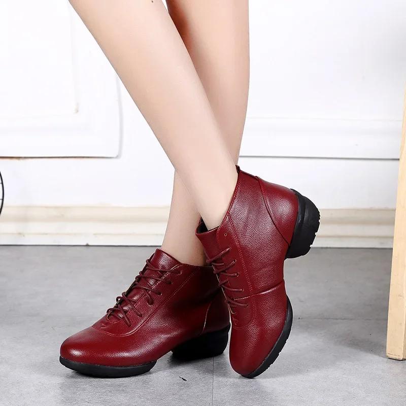 Modischer Jazzschuh für Damen Gummisohle Salsa Tanzschuhe Sneakers Damen Moderner Square Dance Schuh für Damen Lateinische Schuhe