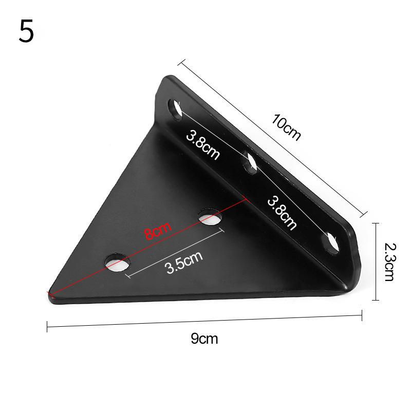 

Черный кронштейн для полки, скрытые кронштейны для плавающих деревянных полок - скрытый держатель для глухой полки - винты и дюбели входят в комплект 8 inch