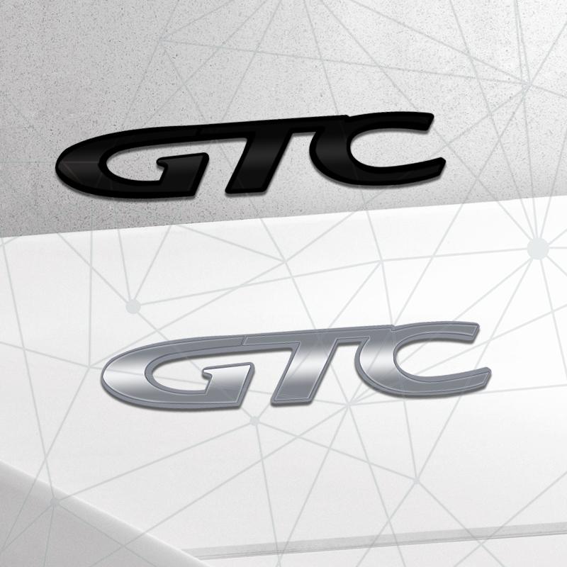3D Auto Metal GTC Grille Badge Car Rear Trunk Emblem Sticker Decor For Opel Corsa Astra OPC Adam Vectra Insignia Vauxhall Antara