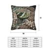 Snake, Coiled Diamondback Rattlesnake 2 Pcs Square Pillowcase Pillow Cover Cushion Zip Decorative Comfort Throw Pillow For Home