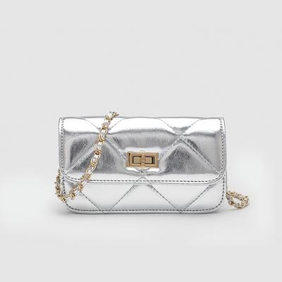 Diamond Small Fragrance Style Bag One-shoulder Crossbody Bag Soft Leather Small Square Bag Fashionable and Versatile Mini Bag