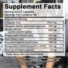 Taoters Acide D-Aspartique Complexe Tongkat Ali Capsules Boostent l'Énergie et la Vitalité 120 Capsules