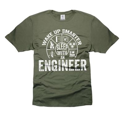 Mens Funny Engineer T-shirt Engineer Joke Shirt Sleep With An Engineer Shirt