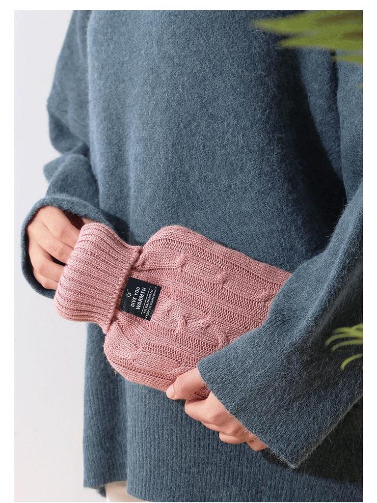 Plush Hot Water Bottle - Warm Belly & Hand Warmer for Women, Students, Large & Small Sizes, Cute Design