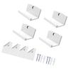 Pack of 4 Easy Install Wall Racks for Music Albums Sticky Vinyls Materials Strong Grip Multipurpose Organization