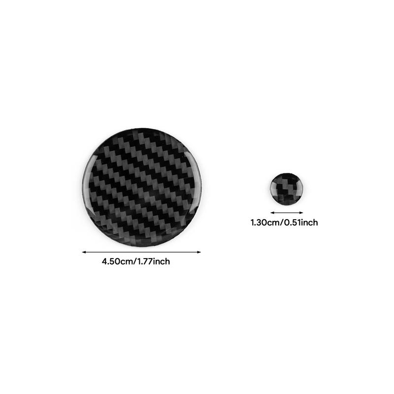 Carbon Fiber For Mazda 3 Axela -2025 Multimedia Control Knob Trim Anti Scratch Interior Decor Protective Car Accessories